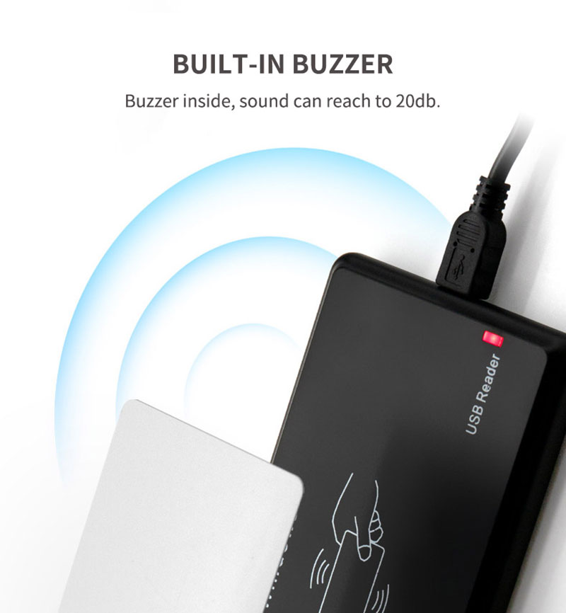 Kontaktivaba USB RFID-kaardilugeja lauale 125 kHz kaartidele ja siltidele 9