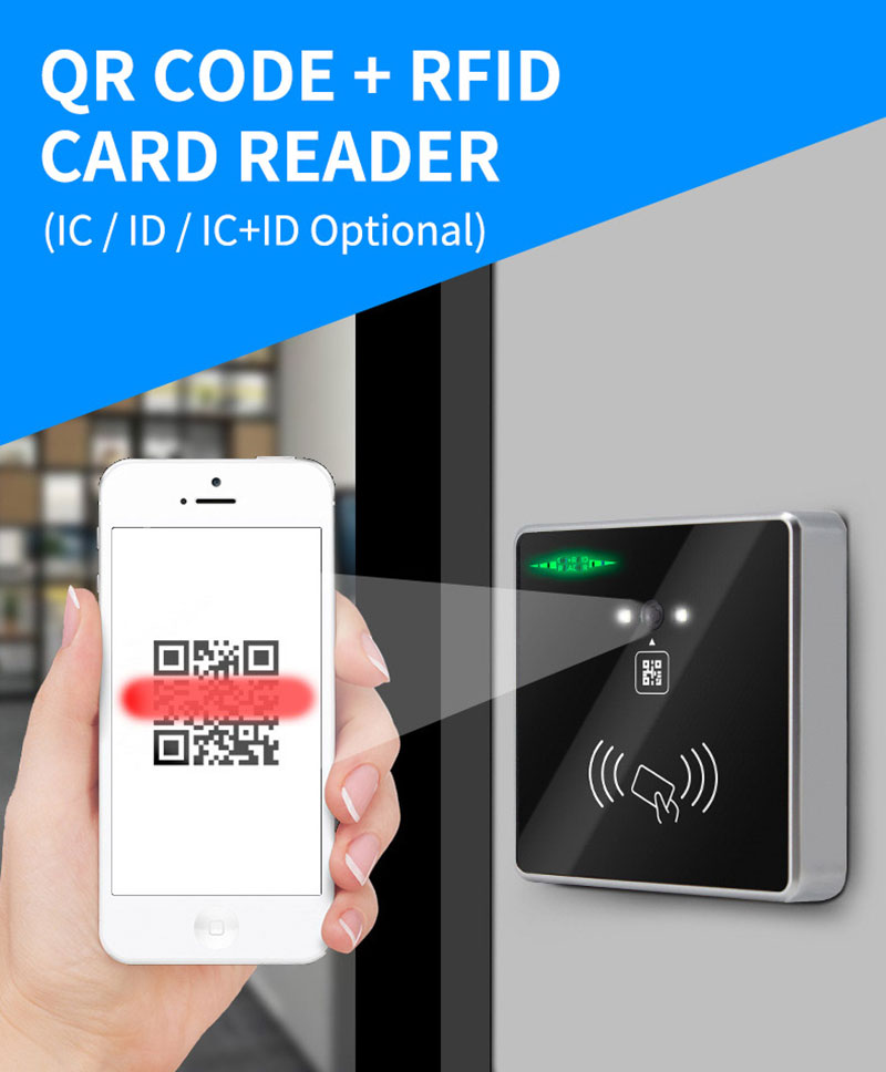 Mitmeotstarbeline QR-koodi skaneeriv RFID-pääsukontrolli lugeja