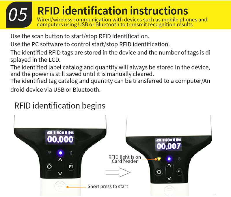 RFID pihuarvuti UHF lugeja 915M kaugjuhtimisega laohalduse kontrollseade 9