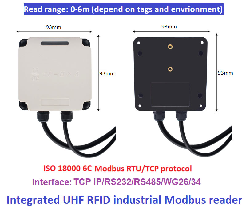 RFID tööstuslik lugeja Modbus-ühendusega PLC UHF RFID 915M kõik-ühes tootmisliini haldus
