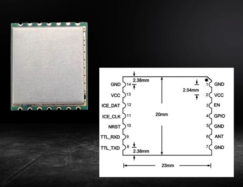 UHF RFID-lugeri moodul Bluetooth WiFi raadiosageduslik elektrooniline sildilugeja TTL raadiosageduslik identifitseerimismoodul