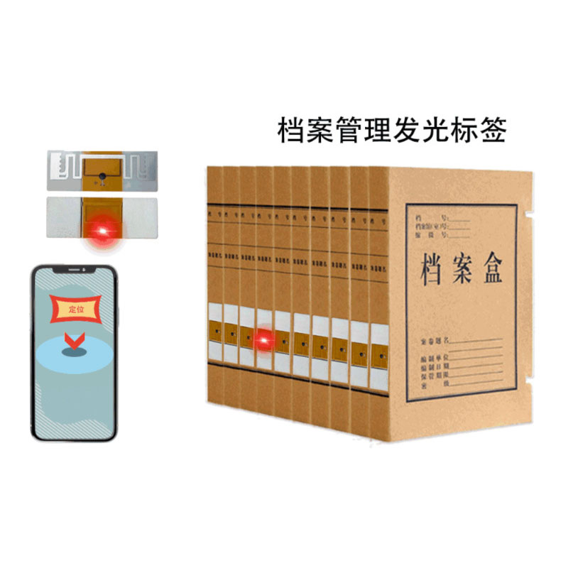 RFID-valgustiga positsioneeriv elektrooniline silt UHF passiivne metallivastane silt LED-valgustiga esemete kiire positsioneerimine ja leidmine passiivne metallivastane silt intelligentne haldus 5